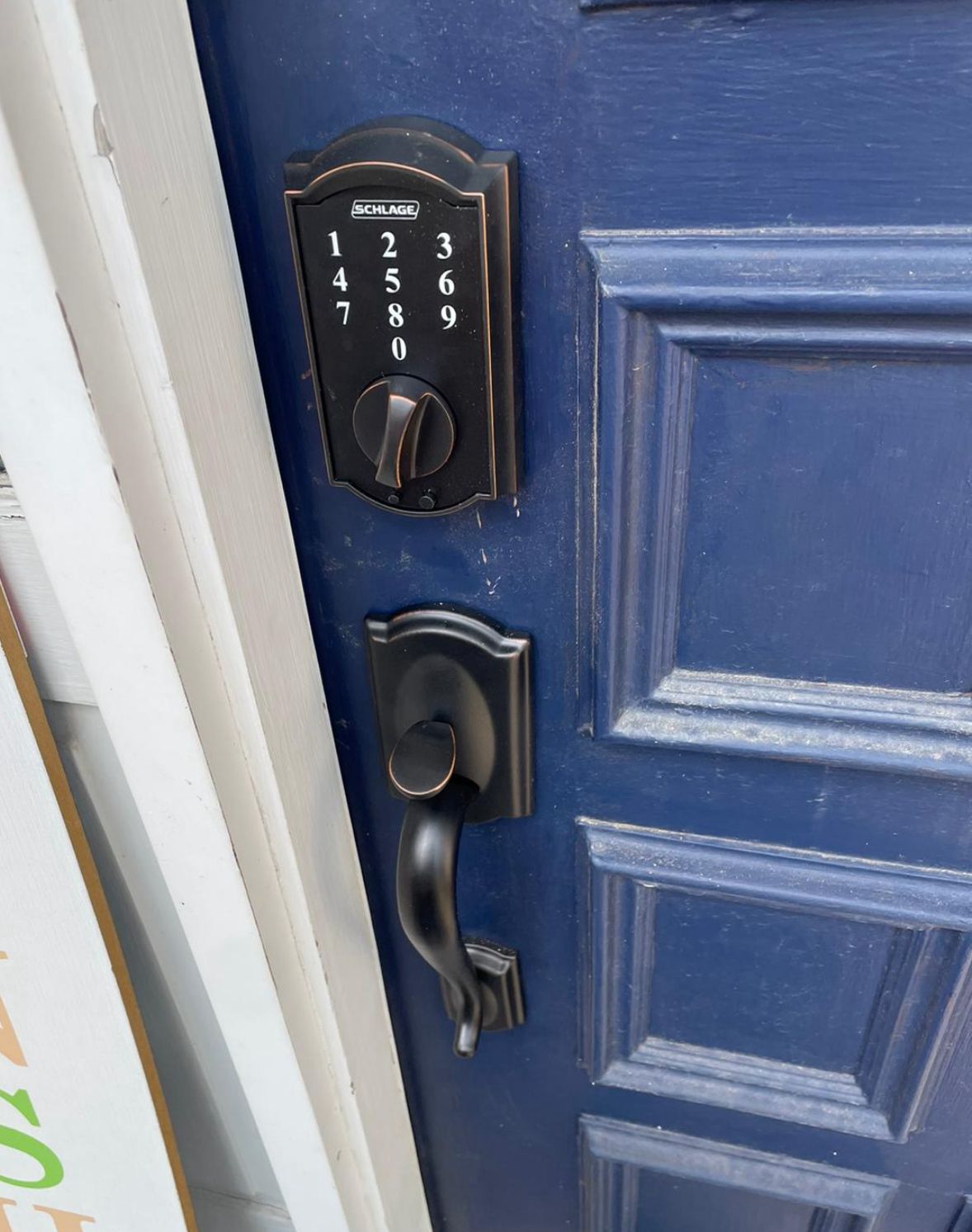 technician working on commercial door